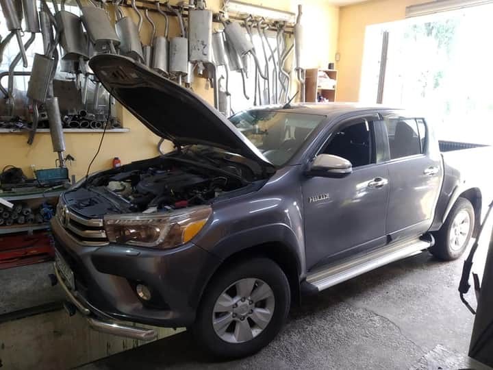 TOYOTA HILUX 2.8D 2016р Видалили каталізатор-сажевий фільтр-Клапан ЕГР.Прошивка під ЕВРО2+Відключення 5 форсункі + Тюнінг Stage1